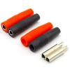 10Pcs Brass 4mm Banana Female Insulated Jack Wire Solder Connector view 2