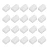 MECCANIXITY RJ45 Dust Covers Caps, RJ45 Dust Plug PE Ethernet Protector Covers for Media Converters, Router, Modem, Laptop, Network Panel, Pack of 20(Clear) view 1