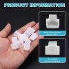 MECCANIXITY RJ45 Dust Covers Caps, RJ45 Dust Plug PE Ethernet Protector Covers for Media Converters, Router, Modem, Laptop, Network Panel, Pack of 20(Clear) view 3
