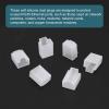 MECCANIXITY RJ45 Dust Covers Caps, RJ45 Dust Plug PE Ethernet Protector Covers for Media Converters, Router, Modem, Laptop, Network Panel, Pack of 20(Clear) view 4