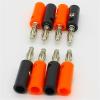 10pcs Black & Red Wire Audio Speaker Cable Banana Connectors 4mm Adapter(Black 10PCD) view 3