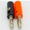 10pcs Black & Red Wire Audio Speaker Cable Banana Connectors 4mm Adapter(Black 10PCD) view 4