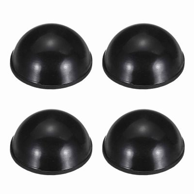 MECCANIXITY Rubber Speaker Isolation Feet,0.63"x0.31" Black Anti-Vibration Base Pad with Adhesive Amplifier Stand Feet Mat for Turntable, Subwoofer, Monitors, Pack of 4