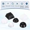 MECCANIXITY Rubber Speaker Isolation Feet,0.63"x0.31" Black Anti-Vibration Base Pad with Adhesive Amplifier Stand Feet Mat for Turntable, Subwoofer, Monitors, Pack of 4 view 3