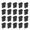 MECCANIXITY LC Dust Covers Caps, Black Silicone Fiber Optic Dust Caps Network Switch Port Protectors for Switches, Routers, Network Cards, Media Converters, Pack of 50 view 1