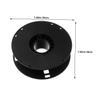 Didiseaon Plastic Cable Reel Cord Storage Holder Smooth Wire Dispensing Electric Extension Cord Spool for Home Office Studio Use Black Hollow Design view 2
