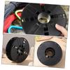 Didiseaon Plastic Cable Reel Cord Storage Holder Smooth Wire Dispensing Electric Extension Cord Spool for Home Office Studio Use Black Hollow Design view 3