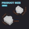 MECCANIXITY RJ45 Dust Covers Caps, Clear RJ45 Dust Plug Silicone Ethernet Port Protector Covers for Media Converters, Router, Modem, Laptop, Network Panel, Pack of 50 view 2