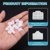 MECCANIXITY RJ45 Dust Covers Caps, Clear RJ45 Dust Plug Silicone Ethernet Port Protector Covers for Media Converters, Router, Modem, Laptop, Network Panel, Pack of 50 view 3