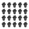 MECCANIXITY SC Dust Covers Caps, Black Silicone Fiber Optic Dust Caps Network Switch Port Protectors for Switches, Routers, Network Cards, Media Converters, Pack of 20 view 1
