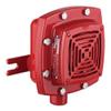 889D-AW Hazardous Location Horn, Red, 20-24V DC, Grille Type, Industrial Safety Alert System view 1
