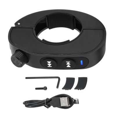 Motorcycle Bicycle Handbar Bluetooth Media Button Remote, Steering Wheel Remote Controller Receiver for Cell Phone