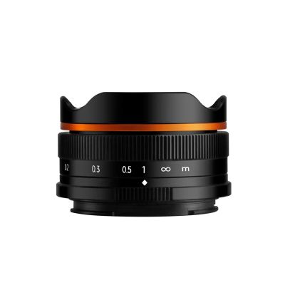 Compatible for Sony E-Mount 10mm F5.6 APS-C Fisheye Manual Focus Lens ZV-E10 A6400 EF-M Z(Black,Macro 4/3)