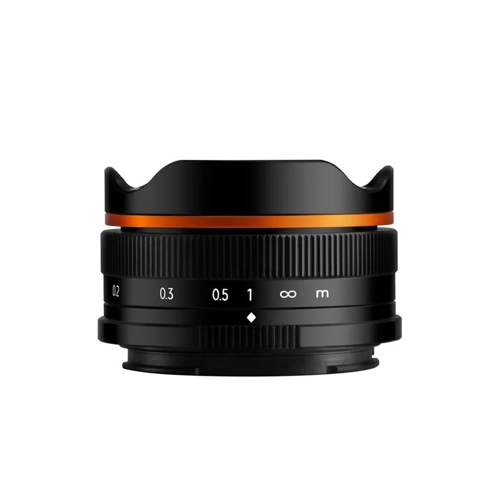 Compatible for Sony E-Mount 10mm F5.6 APS-C Fisheye Manual Focus Lens ZV-E10 A6400 EF-M Z(Black,Macro 4/3)