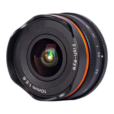 Compatible for Sony E-Mount 10mm F5.6 APS-C Fisheye Manual Focus Lens FE EOS M X FX Z M4/3 Mount(Black,E-Mount(APS-C))