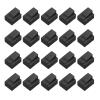 MECCANIXITY RJ45 Dust Covers Caps, RJ45 Dust Plug PE Ethernet Protector Covers for Media Converters, Router, Modem, Laptop, Network Panel, Pack of 50(Black) view 1