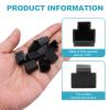 MECCANIXITY RJ45 Dust Covers Caps, RJ45 Dust Plug PE Ethernet Protector Covers for Media Converters, Router, Modem, Laptop, Network Panel, Pack of 50(Black) view 3