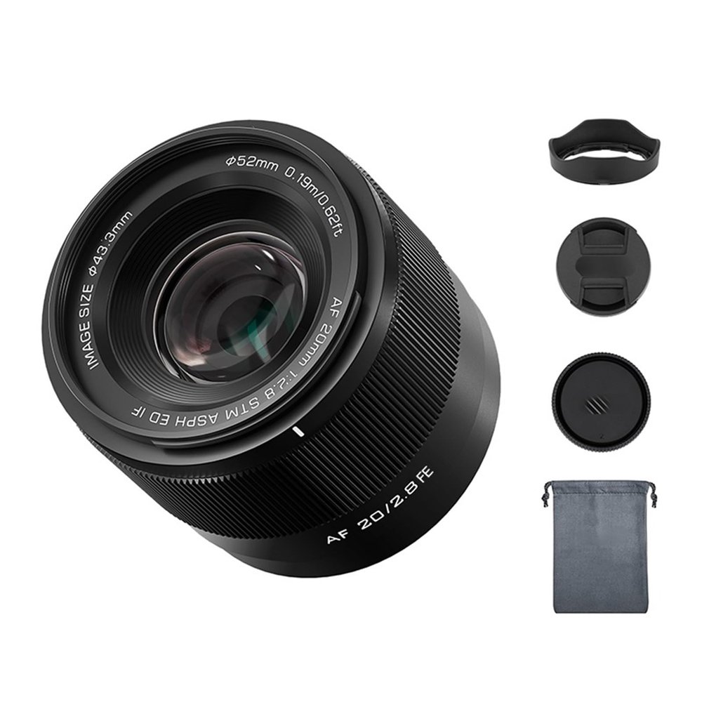 Compatible for Sony E-Mount 20mm F2.8 Full Frame Ultra Wide Angle Auto Focus Lens Z-Mount A7C A6400(Z-Mount)
