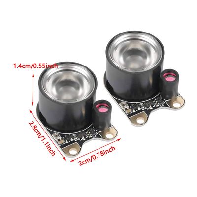 Keenso Night LED Fill Lights Kit, 1 Pair, Small and Lightweight Set for 3/2/B Camera Module