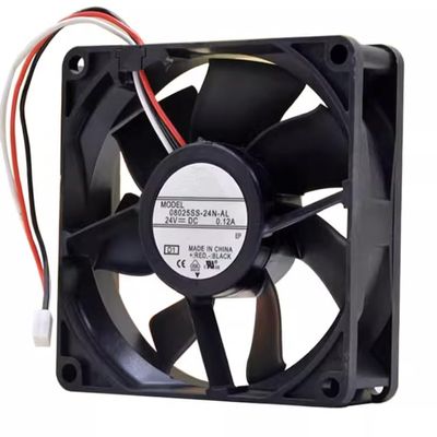 08025SS-24N-AL 80X80X25MM 24V 0.12A 3-Wire Cooling Fan