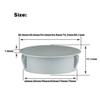 ZGHQHCDRH 5 Pcs Circular Plastic Nylon Buckle Plug, Diameter 42 45 50 60 70 75MM Used for Plugging Holes in Furniture, Cabinets, Fence Posts - Grey(50mm) view 3