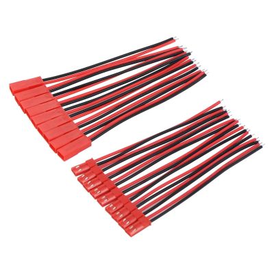 BHUPWZE 20 Pairs 22 AWG JST Plug Connector 2 Pin Male Female Cable Wire 10/20cm(10cm 10 Pairs)