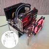 COMPUKAS Transparent Open Air Computer Chassis Rack Compact Design for Mini and Micro Motherboards Portable Bench Case Compatible with DIY Open Style and Graphics Cards view 4