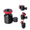 GRIRIW Mini Ball Head Thread Camera Tripod Mount Stand with Rotatable Swivel Head Compatible for DSLR Camcorder LED Light Microphone Aluminum Alloy Black view 1