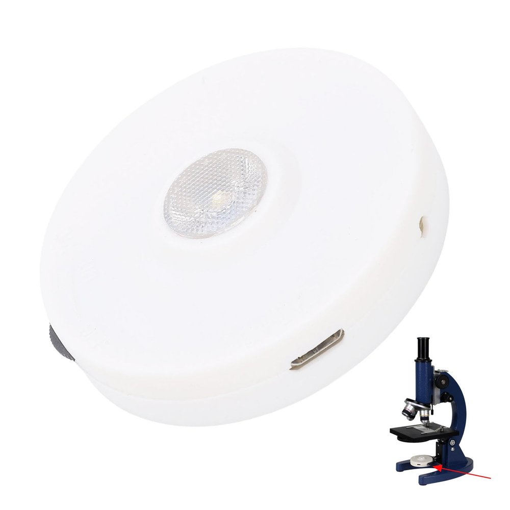 Zunate LED Microscope Rings Light, Microscope Lamp LED Rings, LED White Adjustable Lamp for Laboratories, Research, Hobbyist, Seamless Dimming, Bright Illumination