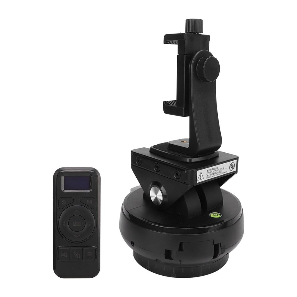 CHICIRIS Remote Control Pan Tilt Head with Wide Compatibility for Panoramic, 360 Rotation, 1Kg Load Bearing, for Mobile Phones SLR Mirrorless Cameras