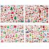 3D Christmas Puffy Stickers 4 Sheets 300+ Waterproof Santa Snowman Tree Themed Stickers for Xmas Crafts, Scrapbooking, Gifts, Party Decor for age13+ view 1