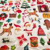 3D Christmas Puffy Stickers 4 Sheets 300+ Waterproof Santa Snowman Tree Themed Stickers for Xmas Crafts, Scrapbooking, Gifts, Party Decor for age13+ view 2