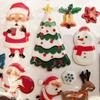 3D Christmas Puffy Stickers 4 Sheets 300+ Waterproof Santa Snowman Tree Themed Stickers for Xmas Crafts, Scrapbooking, Gifts, Party Decor for age13+ view 3