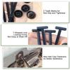 100PCS Nylon Universal Cable Tie Buckle, Zip Ties Heavy Duty with Pin & Button Design, Car Daily Repair, Applicable To engine Lower Guard Plates, Fender Linings, Fenders, Trunkclips (100) view 2