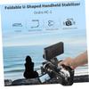 YOSADIER Stable Folding Camera Stabilizer Bracket Handheld Phone Rack Support for DSLR Camcorder Video Filming Outdoor Live Broadcast with Hex Wrench Black view 2