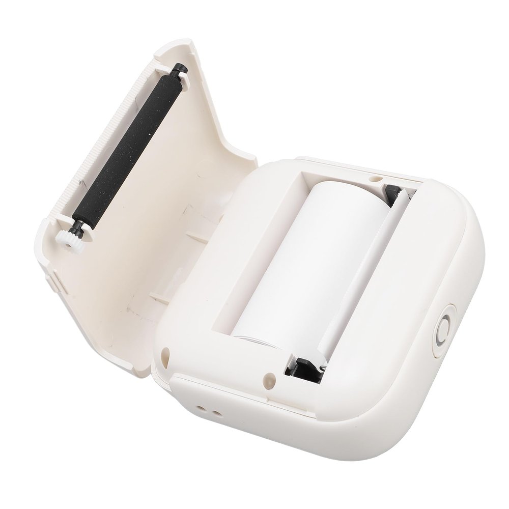 Sanpyl Pocket Printer, Wireless Portable Multi Purpose BT Printer for School Small Business (White)