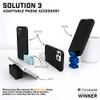 CordBrick Steel Weighted Cord Holder, Cord Wrap, Phone Accessory, Stocking Stuffer for Men, Adults, College Students. Nightstand, Desk Travel Organizer. Silicone. 2pk Blue view 4