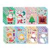 DIY Christmas Stickers 24 Sheets Waterproof Reusable Mix& Match (Santa, Snowman, Elf, Tree) for Creative Holiday Play, Crafts, Party Favors for Age 13+ view 1