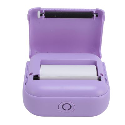 Sanpyl Pocket Printer, Wireless Portable Multi Purpose BT Printer for School Small Business (Purple)