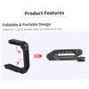 BAZEITFLOW Ergonomic Lightweight Camera Holder Screw Multipurpose Video Rig Stabilizer Bracket for DSLR Camcorders and Smartphones Compatible with External Microphones and LED Lights Black view 3