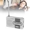 Wisoqu Portable Radio, AM FM Pocket Transistor Radio with Speaker and Earphone Jack, for Outdoor Travel and Home Use (Silver Grey) view 2