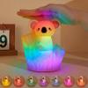 ChuangMaiShi Koala Tap Night Light USB Rechargeable Dimmable Timer RGB Color Changing Silicone Cute Cartoon LED Touch Lamp for Kids Bedroom Nursery Baby Toddler view 1