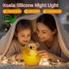 ChuangMaiShi Koala Tap Night Light USB Rechargeable Dimmable Timer RGB Color Changing Silicone Cute Cartoon LED Touch Lamp for Kids Bedroom Nursery Baby Toddler view 3