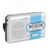 Wisoqu Portable Radio, AM FM Pocket Transistor Radio with Speaker and Earphone Jack, for Outdoor Travel and Home Use (Silver Blue) view 1