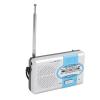 Wisoqu Portable Radio, AM FM Pocket Transistor Radio with Speaker and Earphone Jack, for Outdoor Travel and Home Use (Silver Blue) view 4