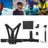5 in 1 Access Kit for Sports Cs, Head Strap Mount Chest Harness Selfie Ports C Kit with J Sd ing A Head, for view 2