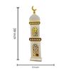 eMart4U Al Minar Masjid Structure with LED Lights & Hilal, MDF Decorative Lighting for Home & Mosque (White Minar) view 2