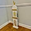 eMart4U Al Minar Masjid Structure with LED Lights & Hilal, MDF Decorative Lighting for Home & Mosque (White Minar) view 3