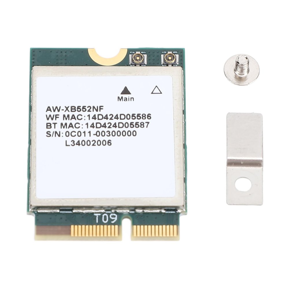 Estink MT7902 M.2 WiFi 6E Card, 2400Mbps Band Wireless Network Adapter with 5.2 for Laptop PC Desktop