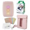 FUJIFILM Instax Mini Link 3 Smartphone Printer with, 20 Fujifilm Mini Films, Printer Case, Decorative Stickers and a Quality Photo Micro Cloth (Rose Pink) view 1